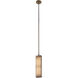 Vertical 5 inch Winter Brass Pendant Ceiling Light