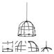Wickenburg 6 Light 28 inch Black Iron Pendant Ceiling Light