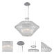 Taza 3 Light 22 inch Chrome Pendant Ceiling Light