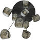 Pallina 9 Light 32 inch Satin Black Nickel Chandelier Ceiling Light in Smoked