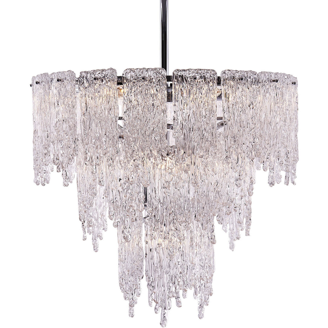 Gisel 10 Light 24 inch Polished Chrome Pendant Ceiling Light