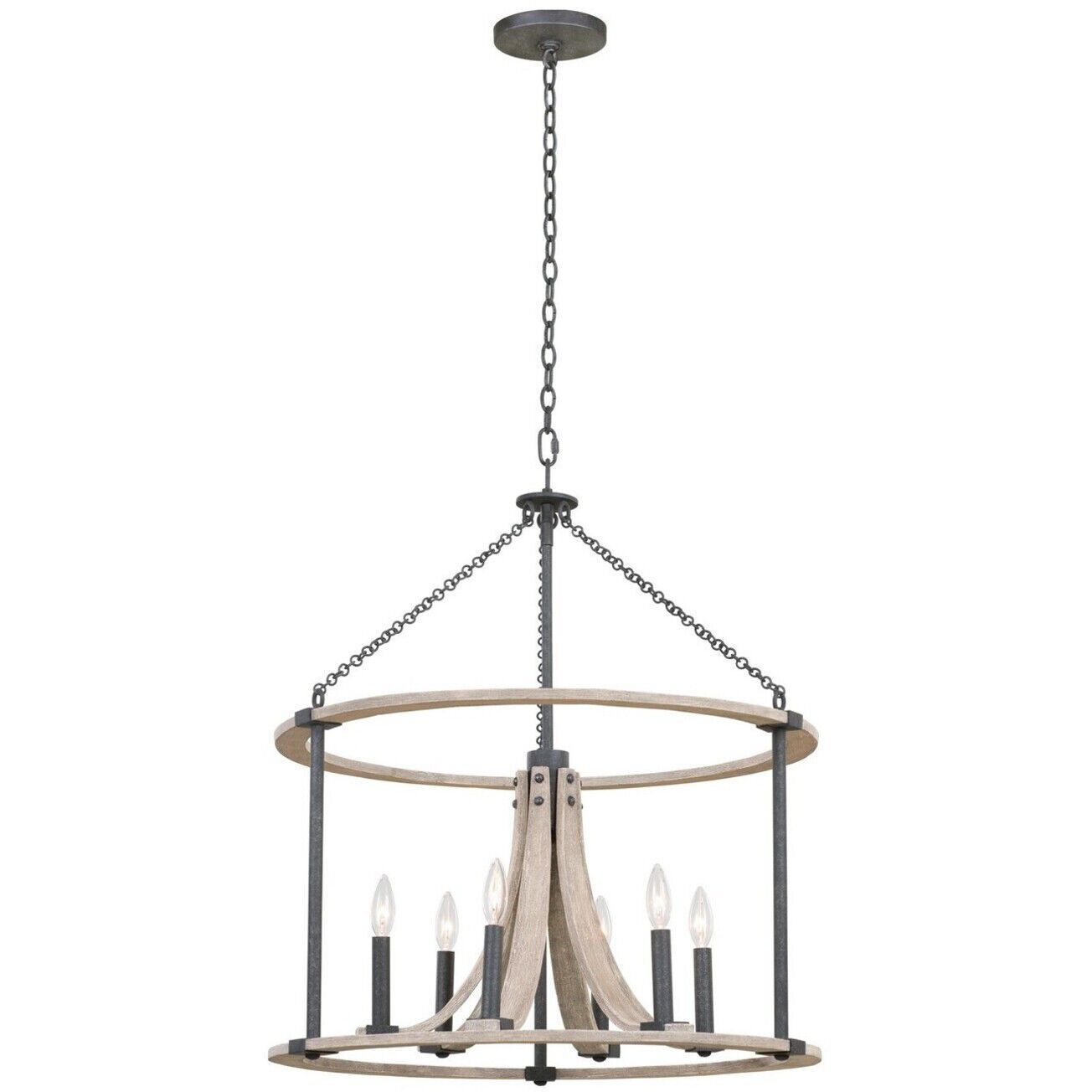 Middleton 6 Light 26 inch Natural Iron Pendant Ceiling Light