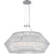 Taza 6 Light 28 inch Chrome Pendant Ceiling Light