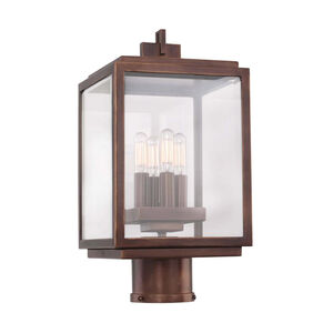 Chester Outdoor 4 Light 16 inch Copper Patina Post Mount