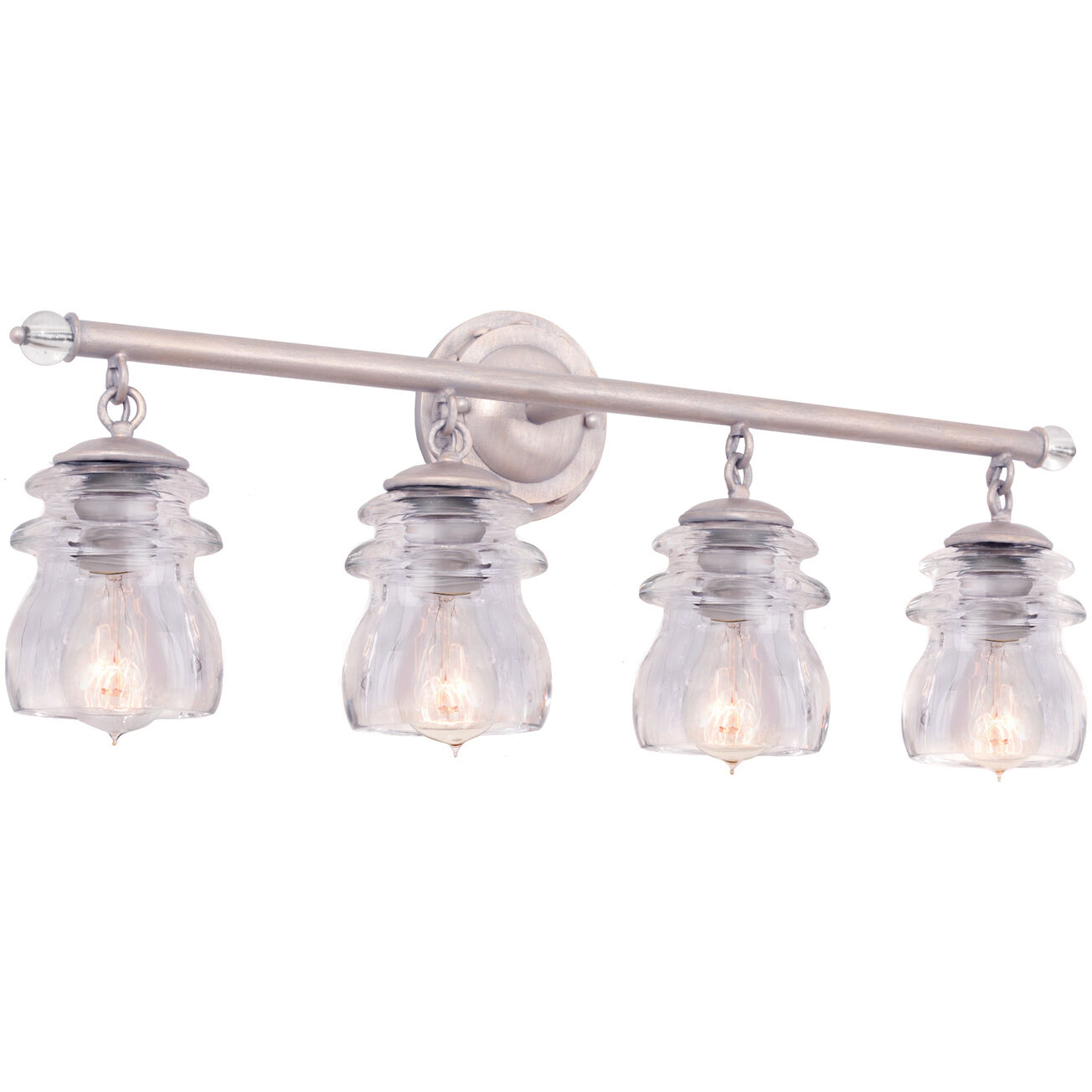 Brierfield 4 Light 28 inch Pearl Silver Vanity Light Wall Light