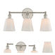 Greenwich 3 Light 20 inch Polished Nickel Bath Vanity Light Wall Light