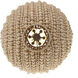Coaxial 6 Light 26 inch Jute Pendant Ceiling Light