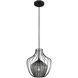 Emilia 1 Light 12 inch Chemical Stainless Steel Pendant Foyer Ceiling Light