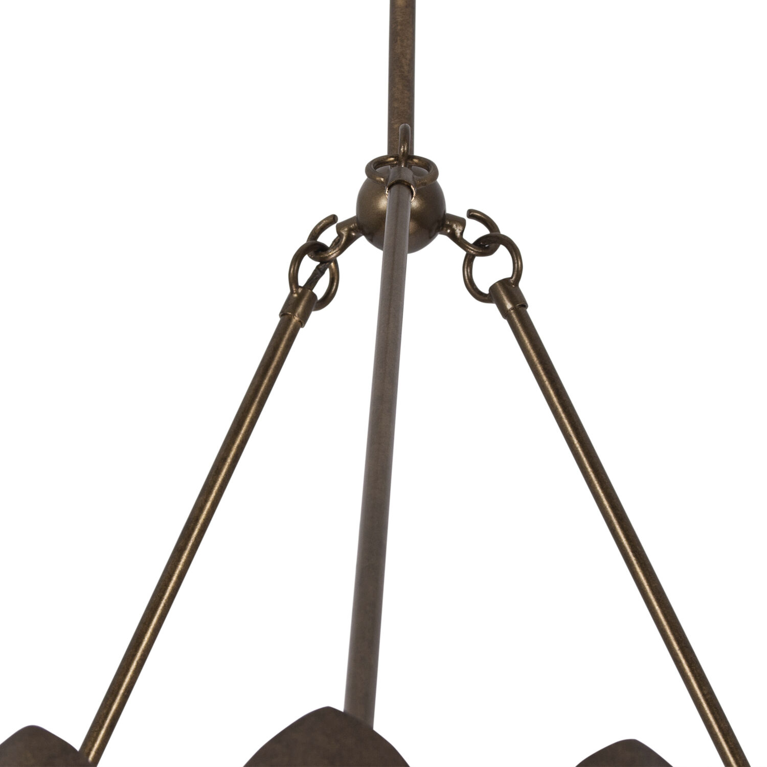 Vittoria 6 Light 28 inch Pearlized Antique Brass Chandelier Ceiling Light