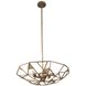 Esmeralda 8 Light 34 inch Pearlized Antique Brass Pendant Ceiling Light