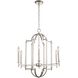 Provence 6 Light 25 inch Polished Nickel Chandelier Ceiling Light