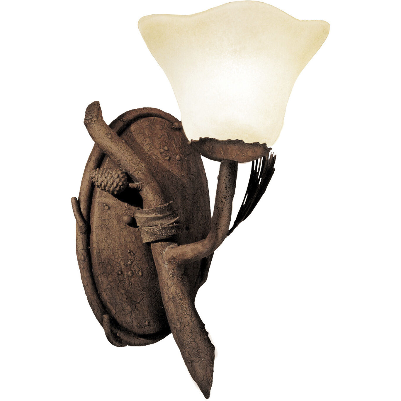 Ponderosa 1 Light 7 inch Ponderosa Wall Sconce Wall Light in Large Piastra (1265)
