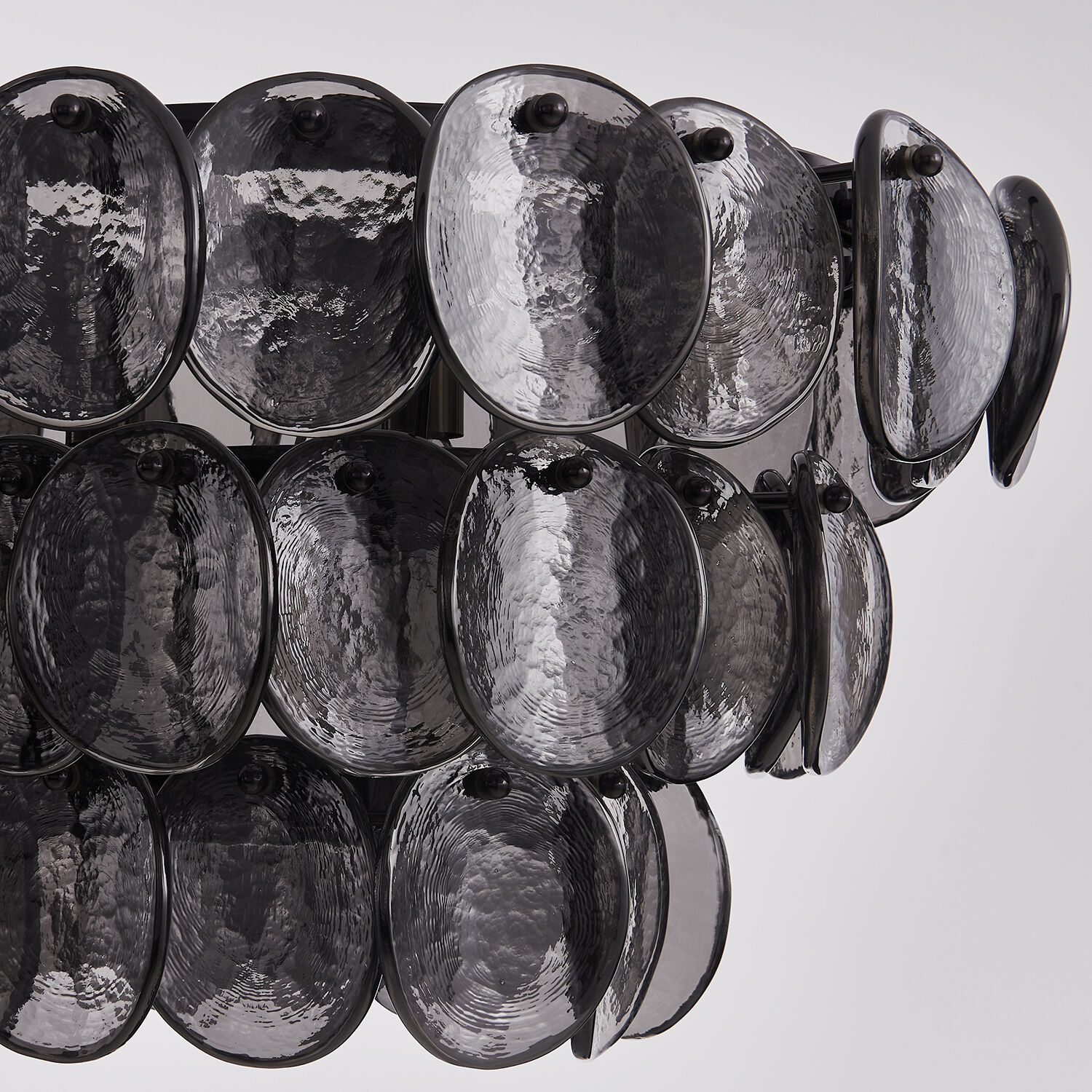 Uroko 9 Light 16 inch Black Nickel Linear Pendant Ceiling Light