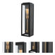 Ashland 1 Light 20 inch Matte Black with Sanded Gold Outdoor Wall Sconce
