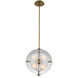 Sussex LED 14 inch Winter Brass Pendant Ceiling Light