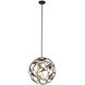 Neptune LED 20 inch Bronze Gold Pendant Ceiling Light
