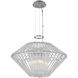 Taza 3 Light 22 inch Chrome Pendant Ceiling Light