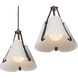 Embrace Island Light Ceiling Light in Pearlized Antique Brass