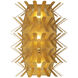 Spur Wall Sconce Wall Light in Oxidized Gold Leaf