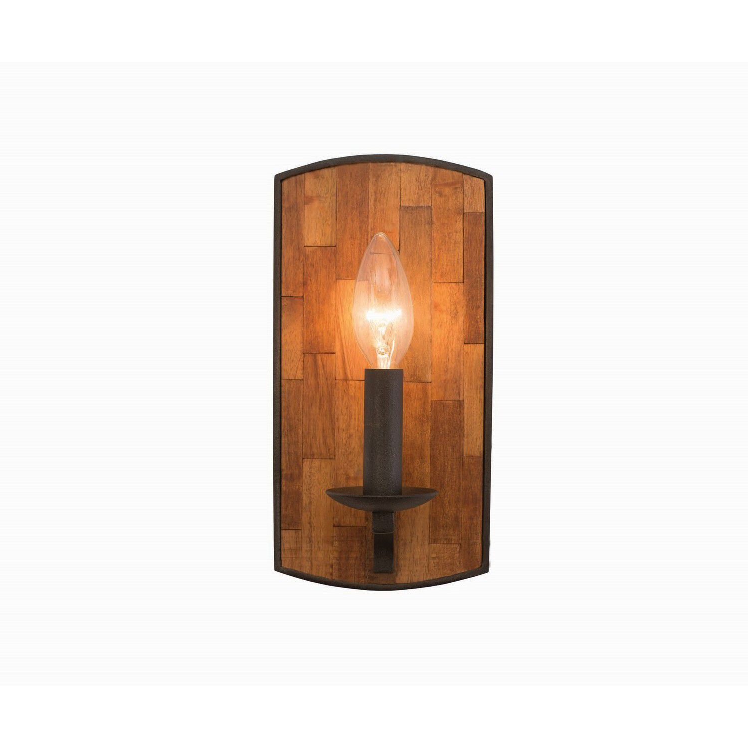 Lansdale Wall Sconce Wall Light in Black Iron