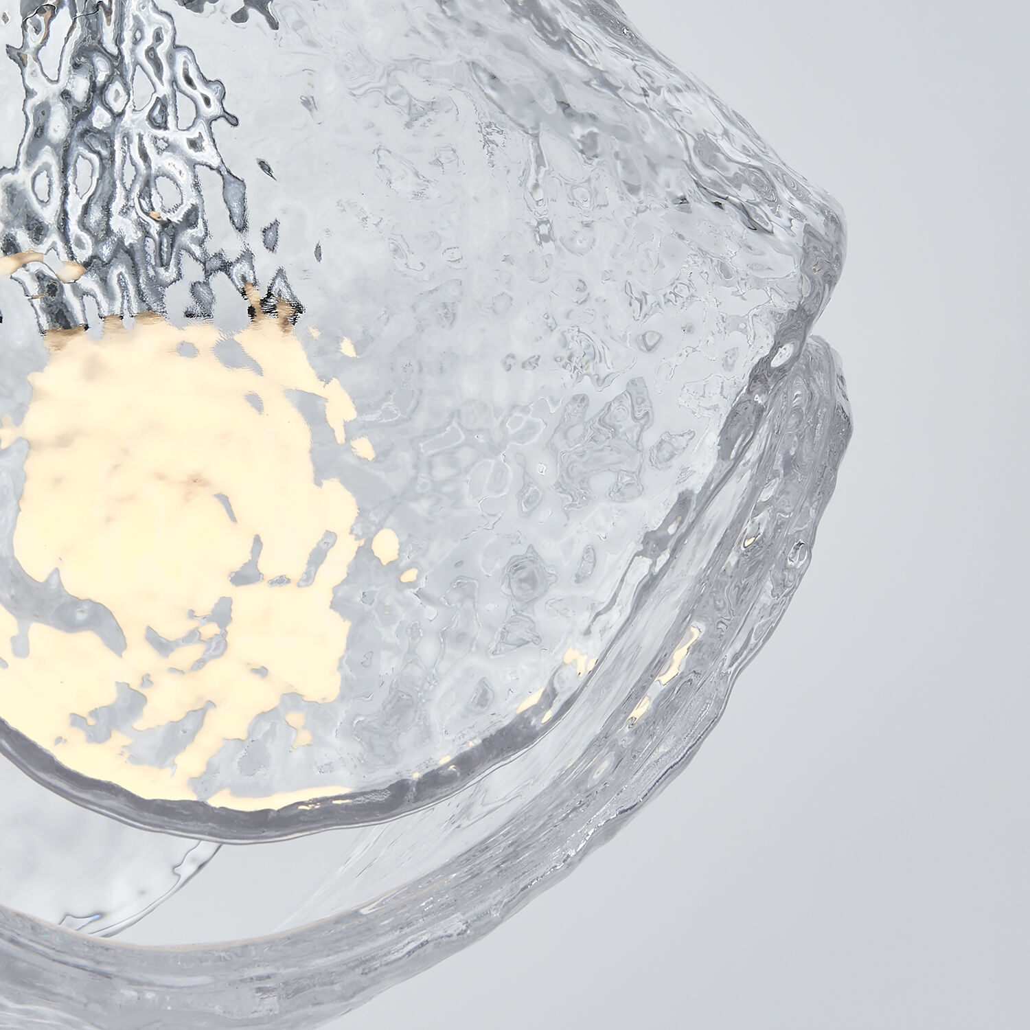 Pallina 1 Light 6 inch Winter Brass Pendant Ceiling Light in Clear