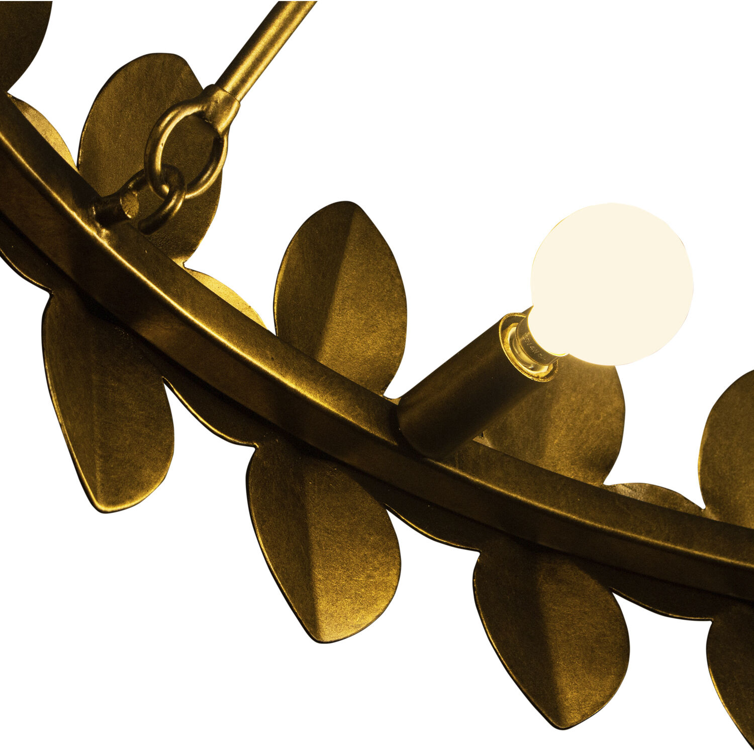 Vittoria 9 Light 34 inch Pearlized Antique Brass Chandelier Ceiling Light