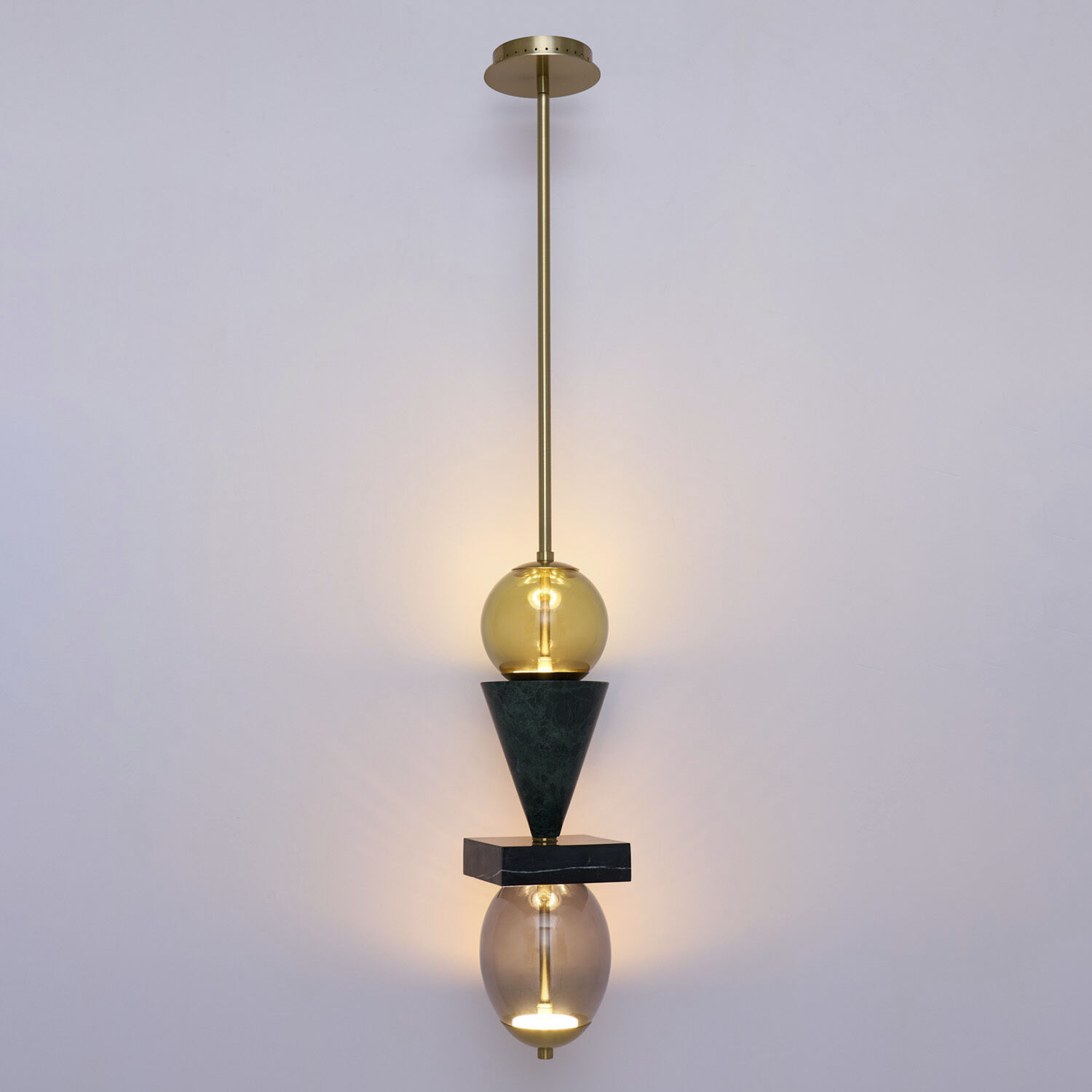 Demi 6.25 inch Winter Brass Pendant Ceiling Light