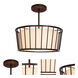 Pacifica 3 Light 16 inch Bronze Convertible Pendant Ceiling Light