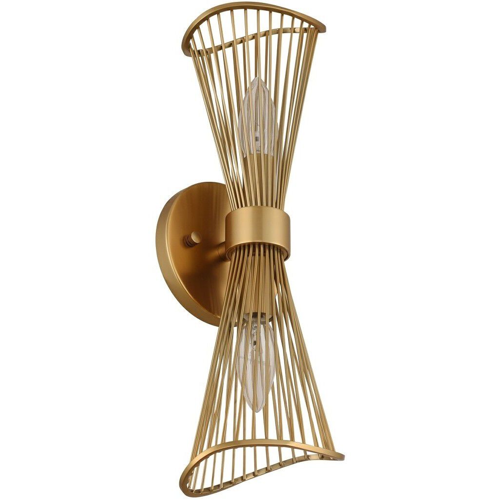 Aurora Wall Sconce Wall Light in Nordic Brass