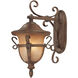 Tudor 3 Light 22 inch Walnut Outdoor Wall Sconce