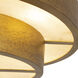 Moda 8 Light 22 inch Rustic Gold Semi-Flush Ceiling Light