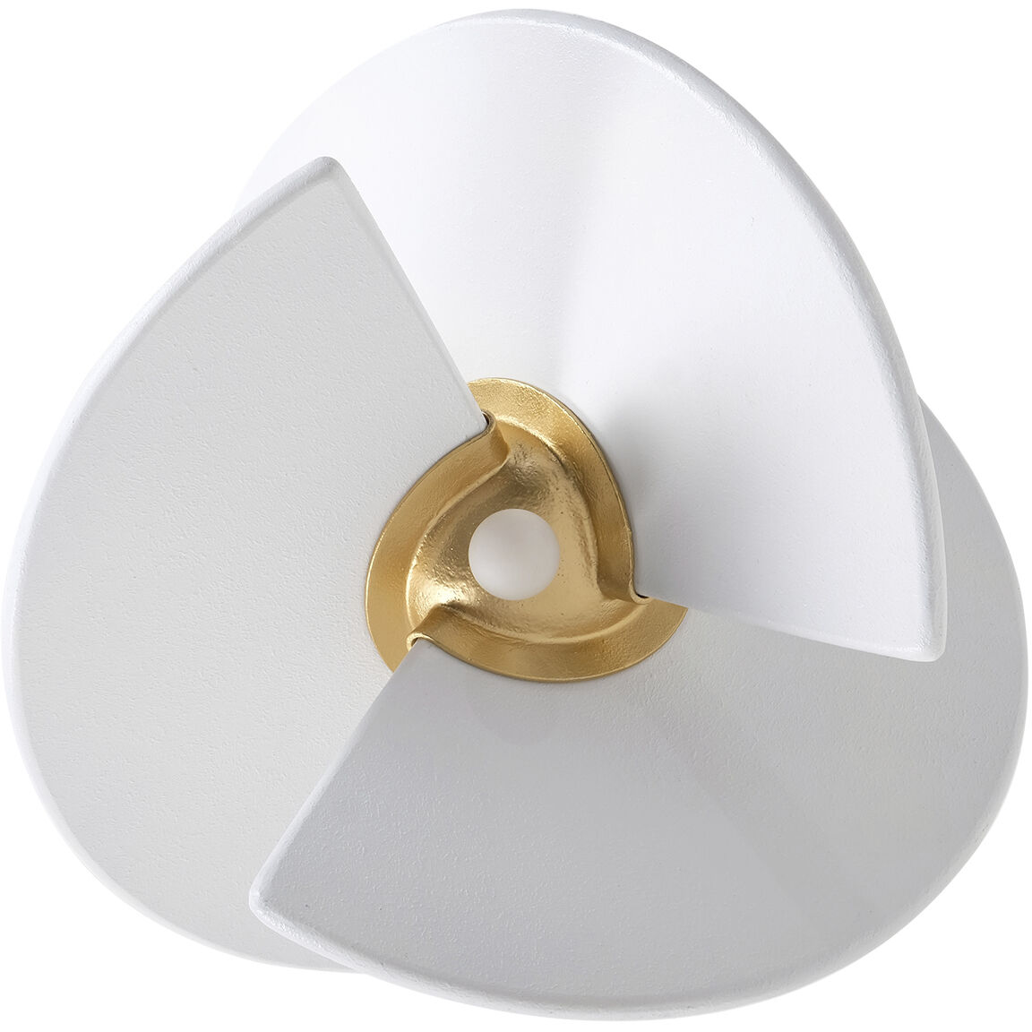 Rotary 4 Light 24 inch Bright Gold Leaf and White Pendant Ceiling Light