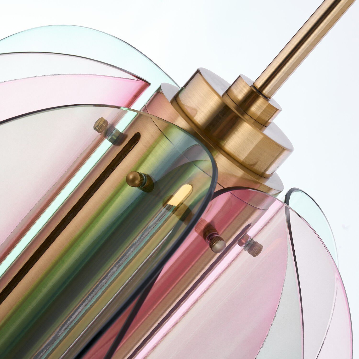 Tulipa 14.5 inch Winter Brass Pendant Ceiling Light