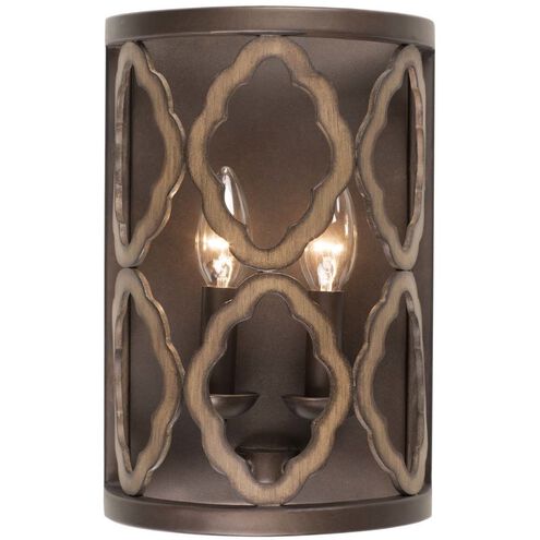 Whittaker 2 Light 8 inch Brownstone Wall Sconce Wall Light