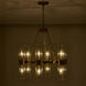 Duet 12 Light 26 inch Vintage Brass Pendant Ceiling Light
