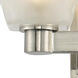 Weston LED 5 inch Glazed Nickel Bath Vanity Light Wall Light