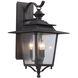 Saddlebrook 3 Light 25 inch Aged Iron Outdoor Wall Sconce