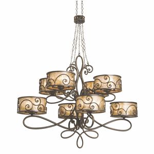 Windsor 40 Light 60 inch Aged Silver Chandelier Ceiling Light in Without Shade
