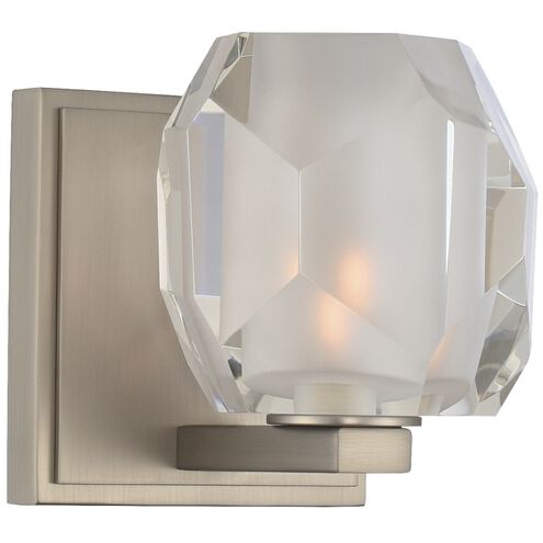 Regent LED 5 inch Satin Nickel Bath Vanity Light Wall Light