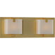 Meridian LED 14 inch Gold Bath Light Wall Light