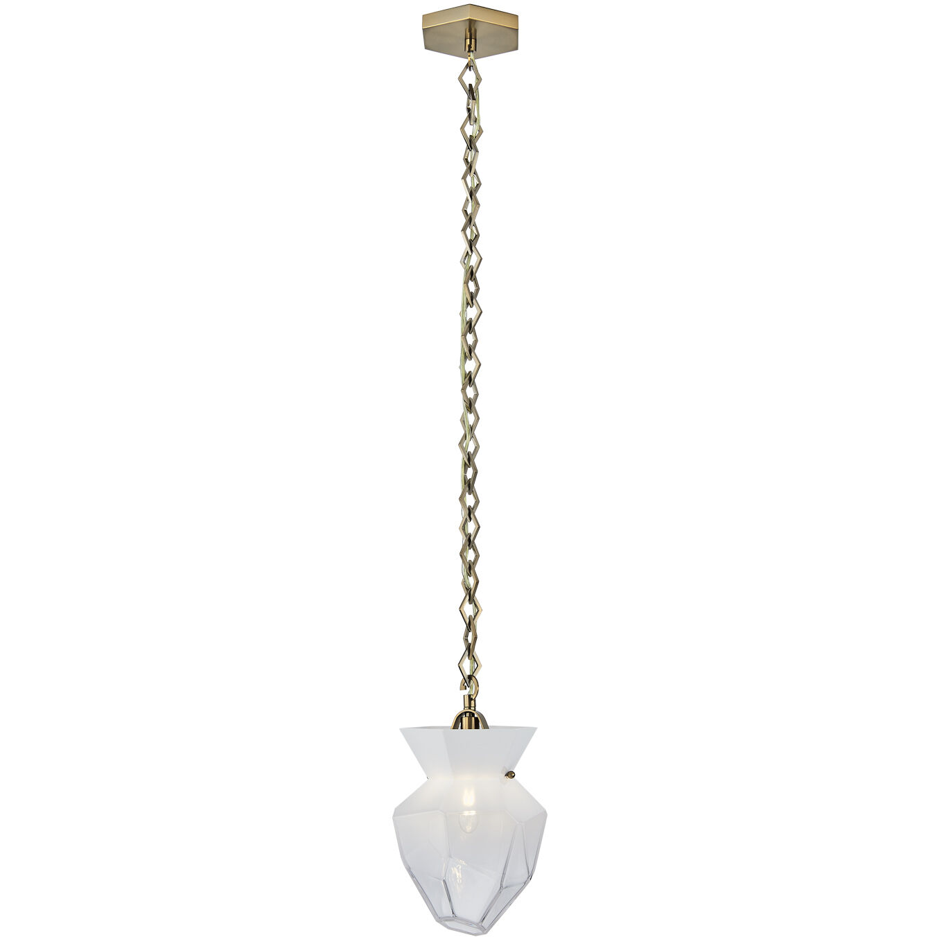 Bolsa 1 Light 8 inch Winter Brass Pendant Ceiling Light