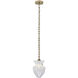 Bolsa 1 Light 8 inch Winter Brass Pendant Ceiling Light