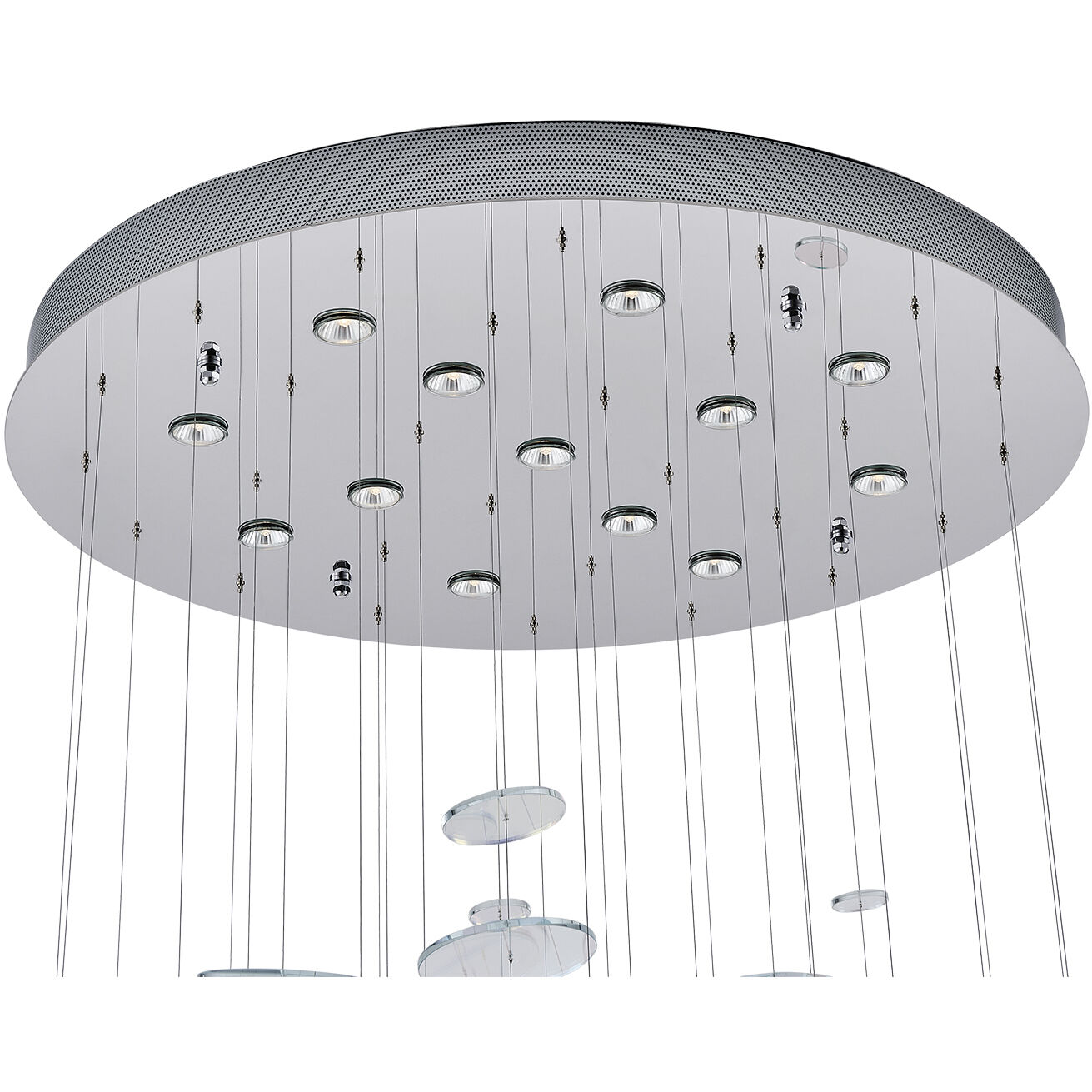 Spettro 13 Light 36 inch Polished Chrome Chandelier Ceiling Light