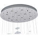 Spettro 13 Light 36 inch Polished Chrome Chandelier Ceiling Light