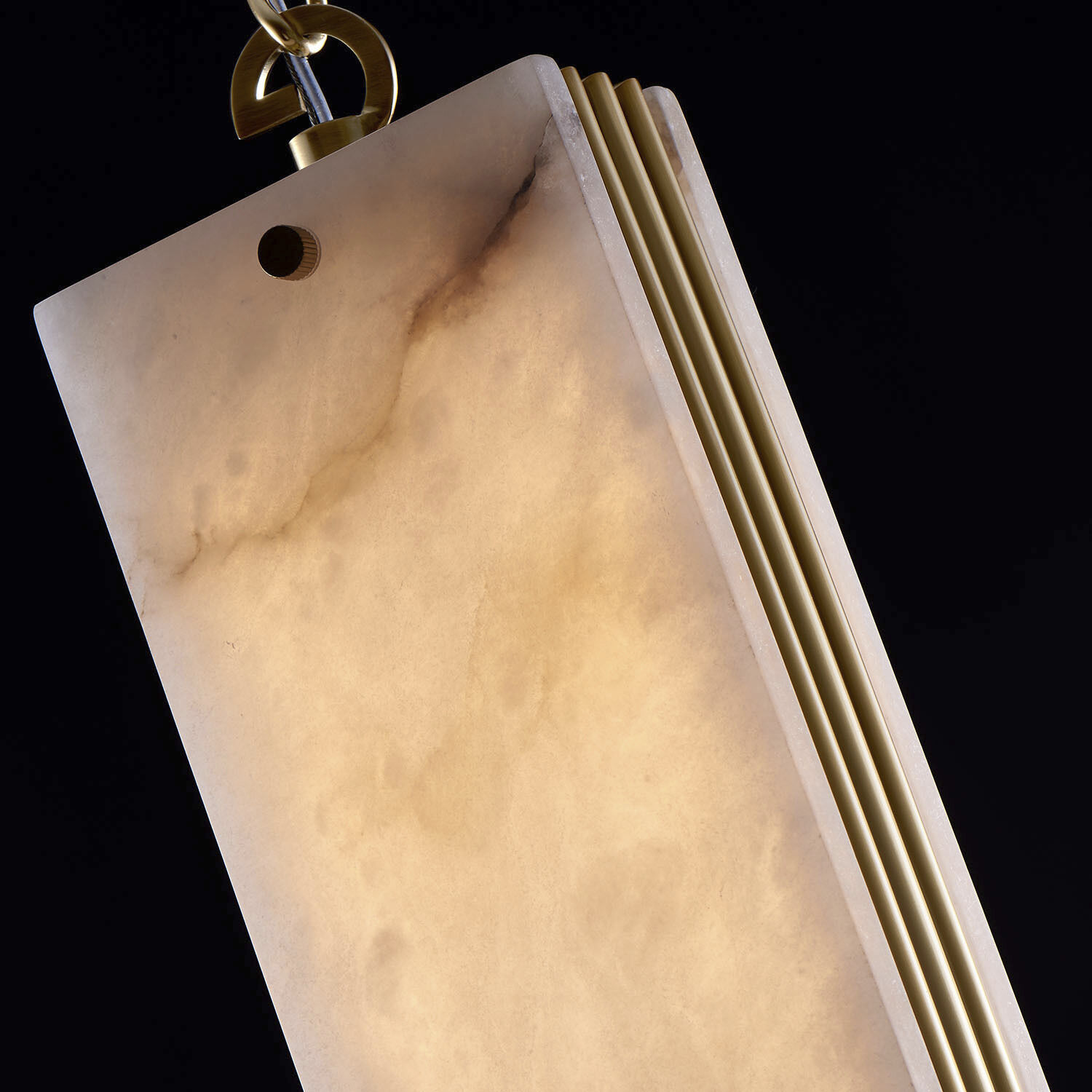 Vertical 5 inch Winter Brass Pendant Ceiling Light