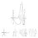 Acadia 2 Light 13 inch Distressed White Wall Sconce Wall Light
