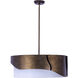 Midway 8 Light 28.5 inch Bright Gold Pendant Ceiling Light in White