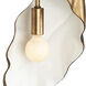 Spira 2 Light 7 inch Pearlized Antique Brass with White Wall Sconce Wall Light