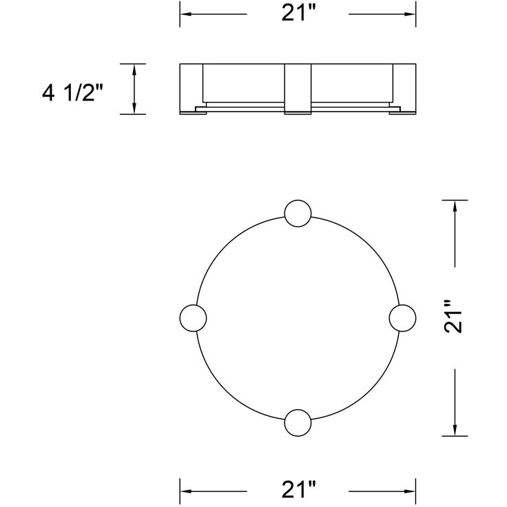Lumba LED 21 inch Winter Brass Flush Mount Ceiling Light