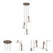 Embrace 3 Light 20.5 inch Pearlized Antique Brass Pendant Ceiling Light